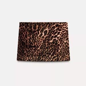 Leopard Print Mini Skirt